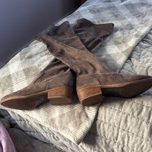 Gianni Bini Tan Over the Knee Boots